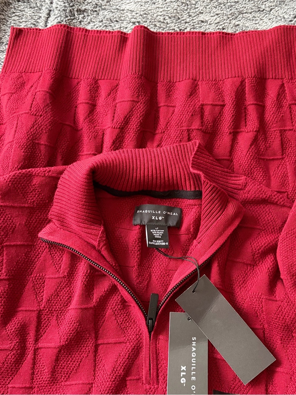 Burgundy Textured Knit Sweater